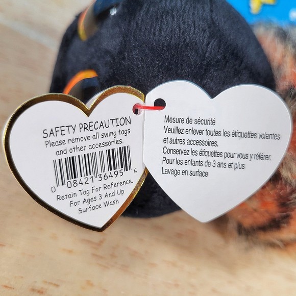 Ty Beanie Boos Ingrum the Spider 6" UltraSoft Stuffed Halloween Toy Plush NWT - Picture 12 of 12